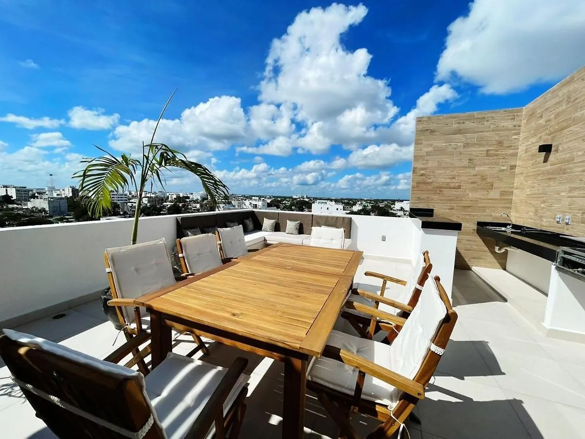 Studio 5Th Ave Ocean View W Rooftop Pool Blanko Living Playa del Carmen Apartment
