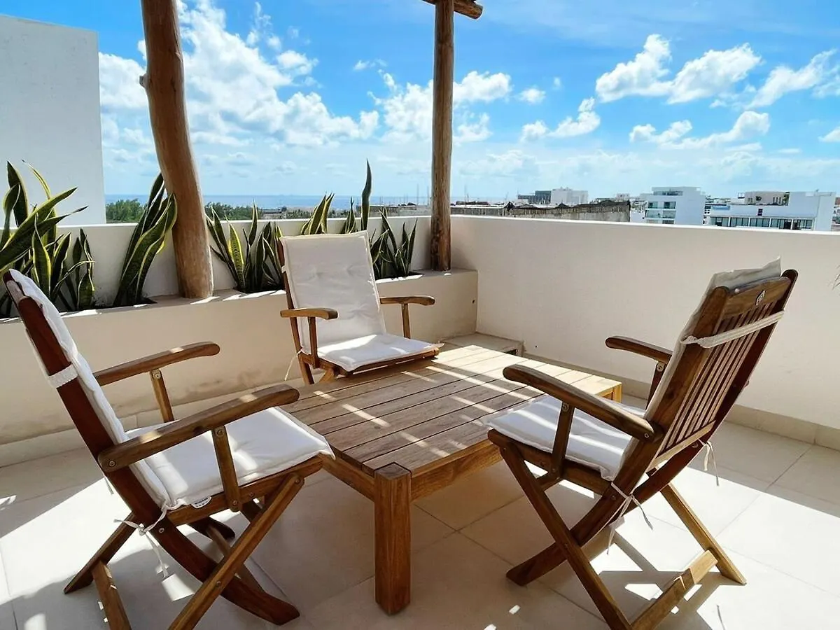 Studio 5Th Ave Ocean View W Rooftop Pool Blanko Living Playa del Carmen 0*,
